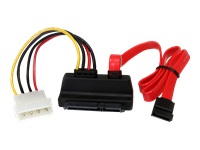 StarTech.com Right Angle SATA Cable with LP4 Adapter