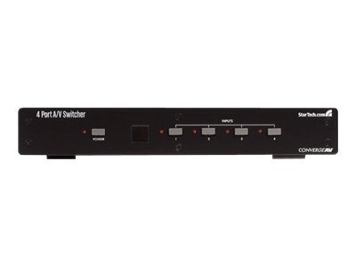 StarTech.com 4 Port VGA Video Audio Switch with RS232 control