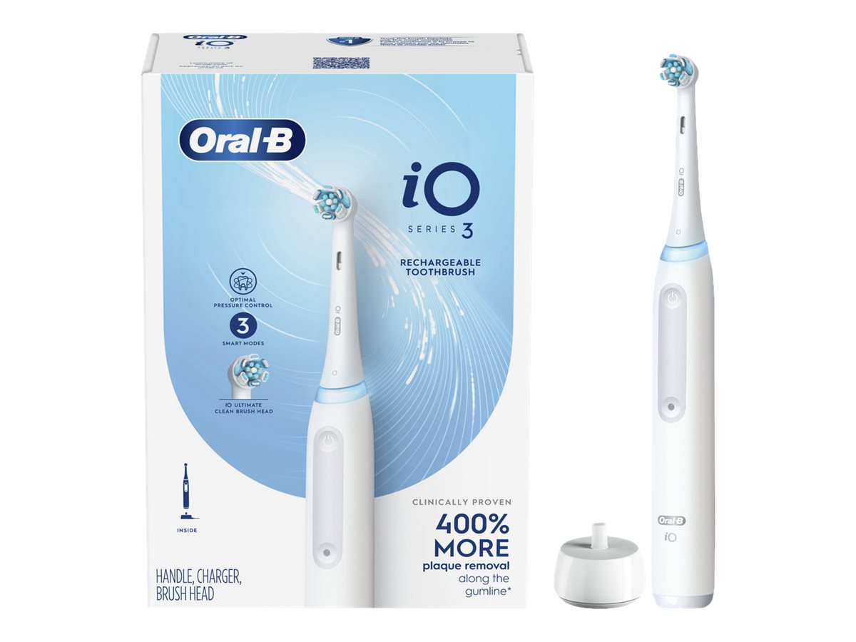 Oral-B IO Series 3 Rechargeable Toothbrush - Quite White - 13297