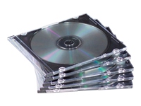 Fellowes NEATO Storage CD slim jewel case - capacity: 1 CD, 1 DVD - clear (pack of 25 ) - Storage CD slim jewel case - capacity: 1 CD, 1 DVD - clear (pack of 25 )