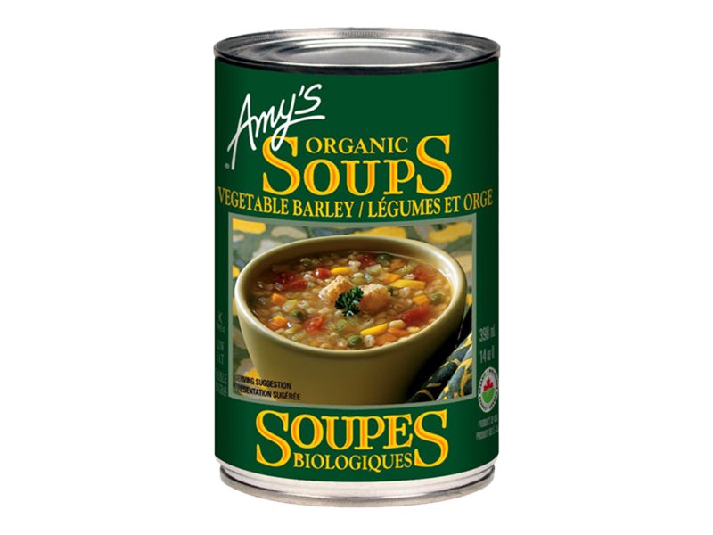 AMY'S VEGETABLE BARLEY SOUP 398ML