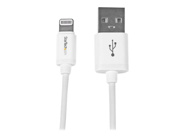 Image of StarTech.com 11in Short White Apple 8pin Lightning to USB Cable iPhone iPad - iPad / iPhone / iPod charging / data cable - Lightning / USB - 30 cm