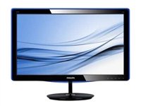 Philips E-line 247E3LSU - &Eacute;cran LED - 23.6" - 1920 x 1080 FullHD - 300 cd/m2 - 1000:1 - 20000000:1 (dynamique) - 5 ms - DVI-D, VGA - brillant, Noir/bleu - Philips E-line 247E3LSU - &Eacute;cran LED