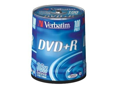 Verbatim - DVD+R x 100 - 4.7 GB
