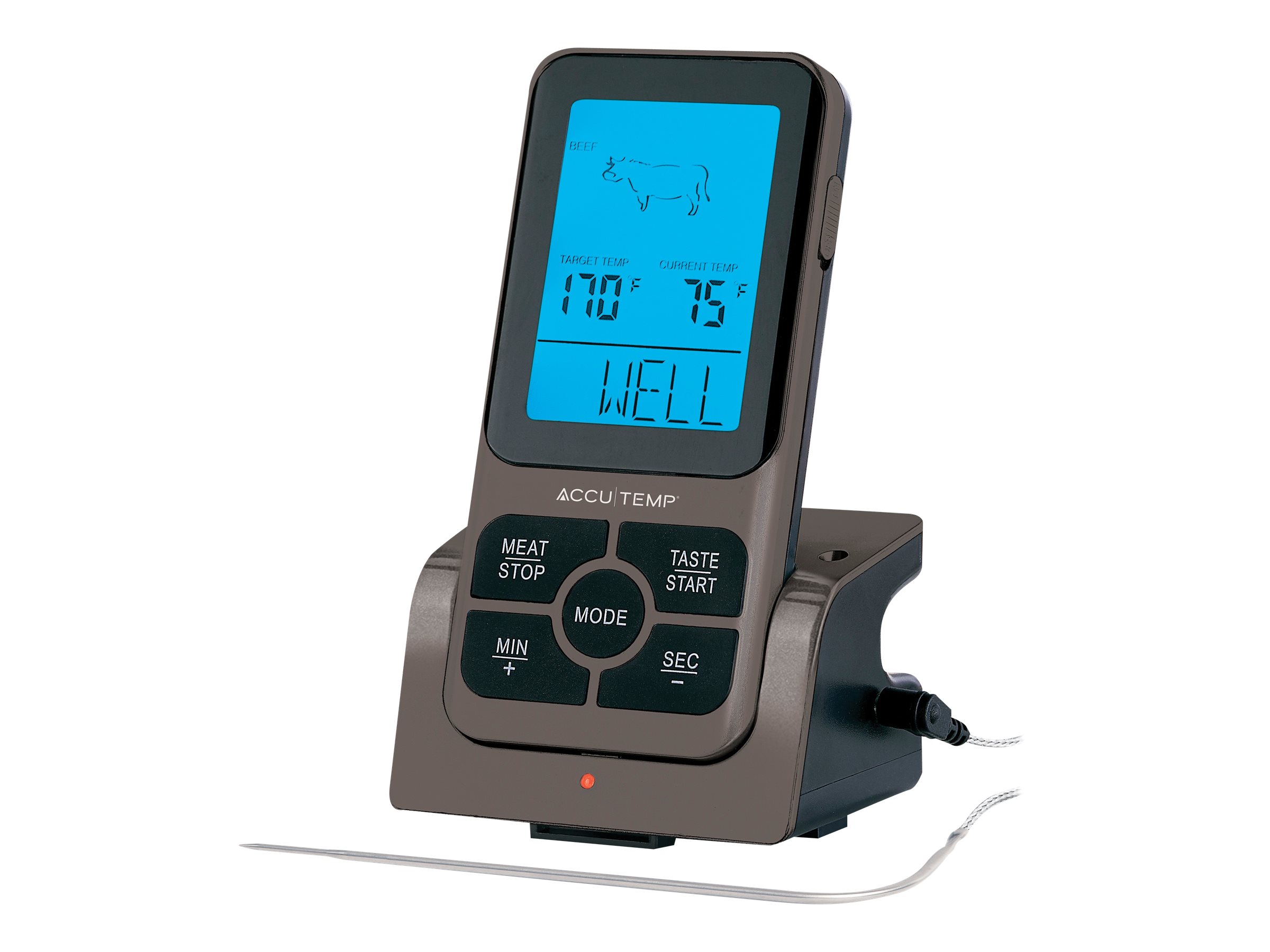 AccuTemp Wireless Meat Cooking Thermometer Brown 4270