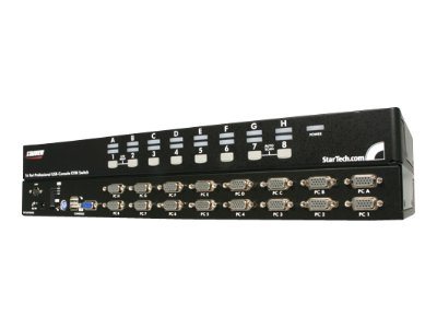 StarTech.com 16 Port 1U Rackmount USB PS/2 KVM Switch with OSD