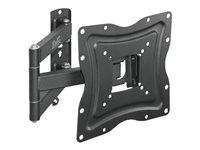 Klip Xtreme KPM-875 - Mounting kit (interface plate, wall mount, dual swing arm) for flat panel - powder-coated steel