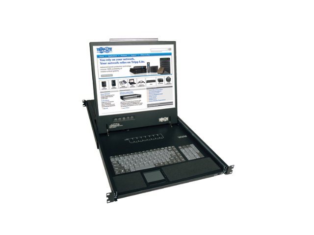 Tripp Lite 8Pt Vga Kvm Cons W/ 19In Lcd Mon/Kybd/Tchpd