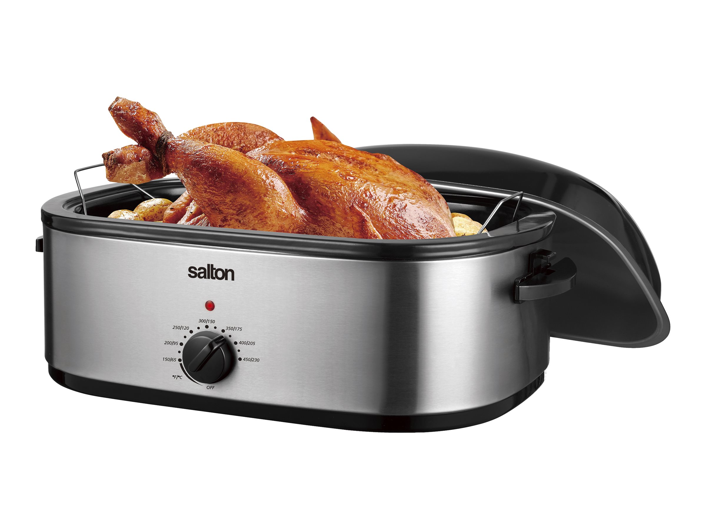 Salton Roaster Oven Stainless Steel Black/Silver RS1812SS