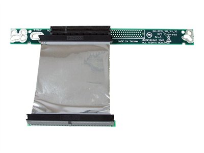 StarTech.com PCI Express Riser Card x8 Left Slot Adapter 1U with Flexible Cable