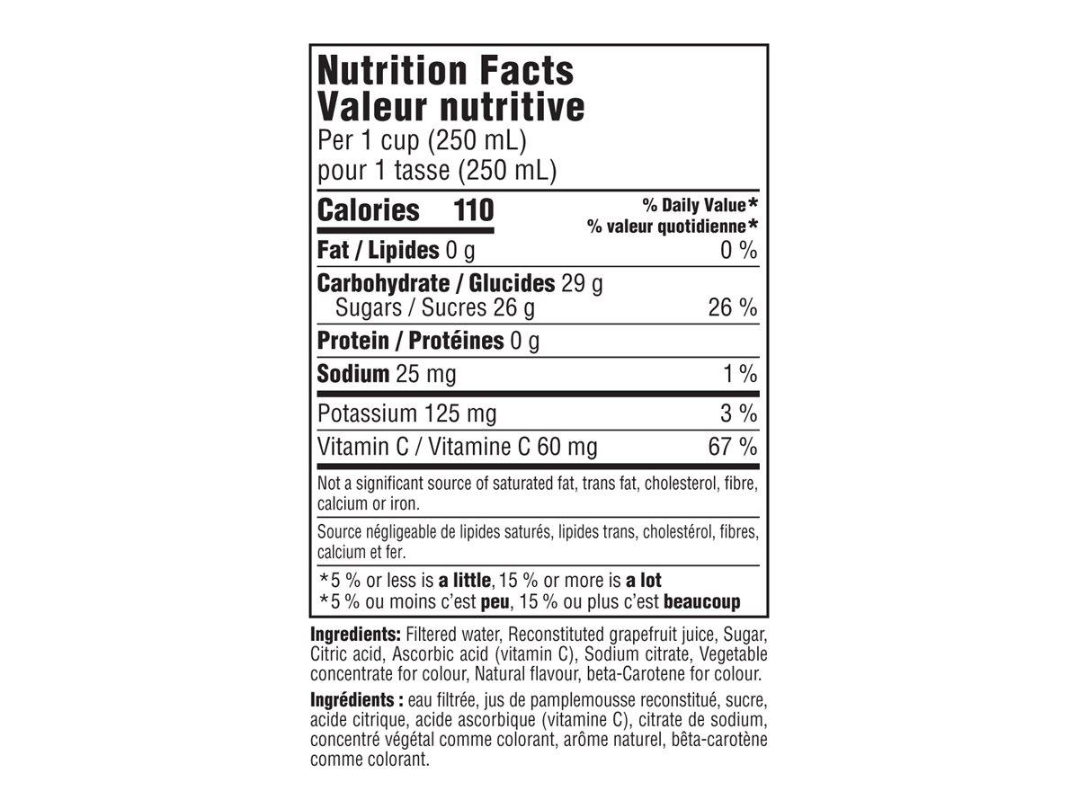 Ocean Spray Ruby Red Grapefruit Cocktail 1.89L