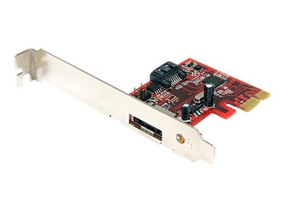 StarTech.com 1x eSATA + 1x SATA 6Gbps PCI Express SATA Controller Card