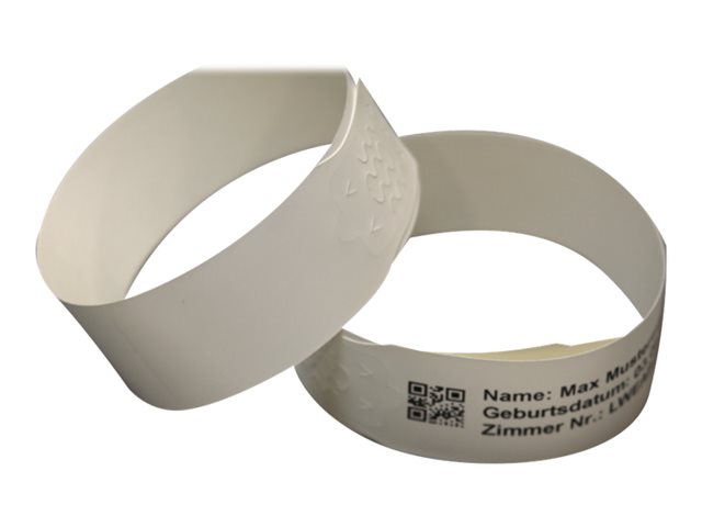 BROTHER LWEAB295AWG Adult patient wristbands white 29.5cm minimum purchase 5 pieces for TD-2020 TD-2120N and TD-2130N