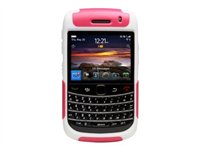 OtterBox Commuter Series Strength Case - Étui Pour téléphone intelligent - silicone, polycarbonate - blanc, rose chaud - BlackBerry Bold 9700, BlackBerry Bold 9780