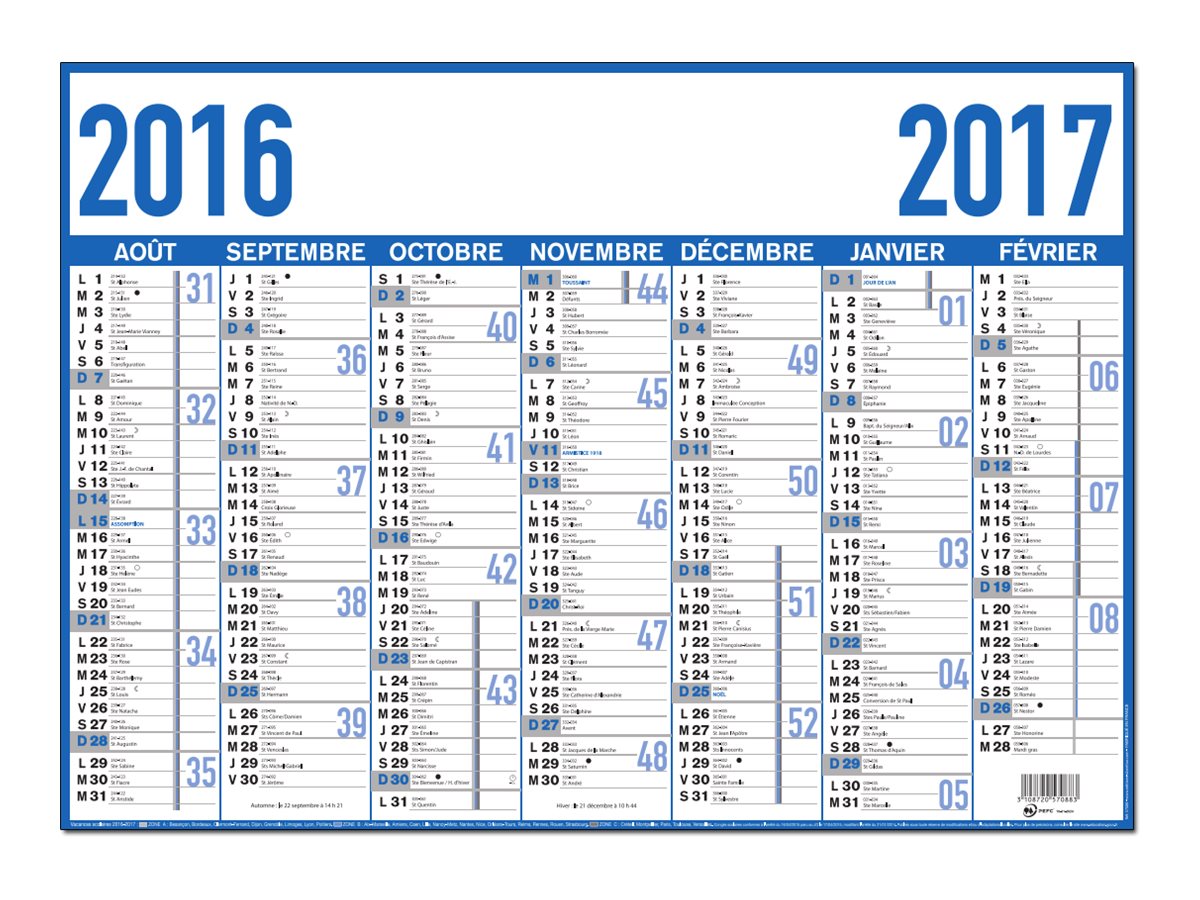 planning 7 mois classique bleu 570 410