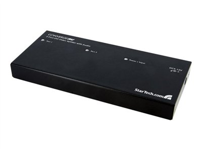 StarTech.com 2 Port DVI Video Splitter with Audio