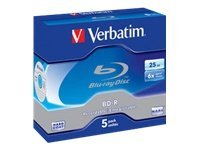 Verbatim BD-R x 5 - 25 GB - soportes de almacenamiento