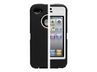 OtterBox Defender Series Case - Étui Pour téléphone intelligent - polycarbonate, Silicone texturé - noir - Apple iPhone 4