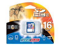 Dane-Elec Flash memory card - 16 GB - SDHC - Flash memory card - 16 GB - SDHC