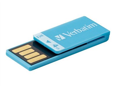 Verbatim 4Gb Usb Fl Dr Clip It Blue