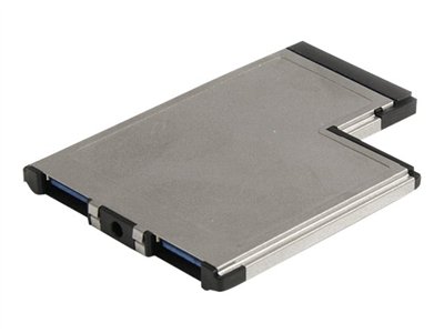 StarTech.com 2 Port Flush Mount ExpressCard 54mm SuperSpeed USB 3.0 Card Adapter