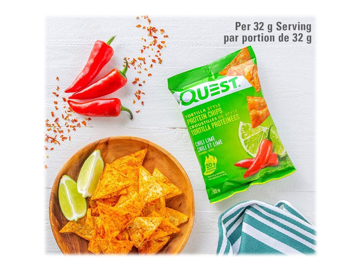 QUEST CHIPS CHILI LIME 32G
