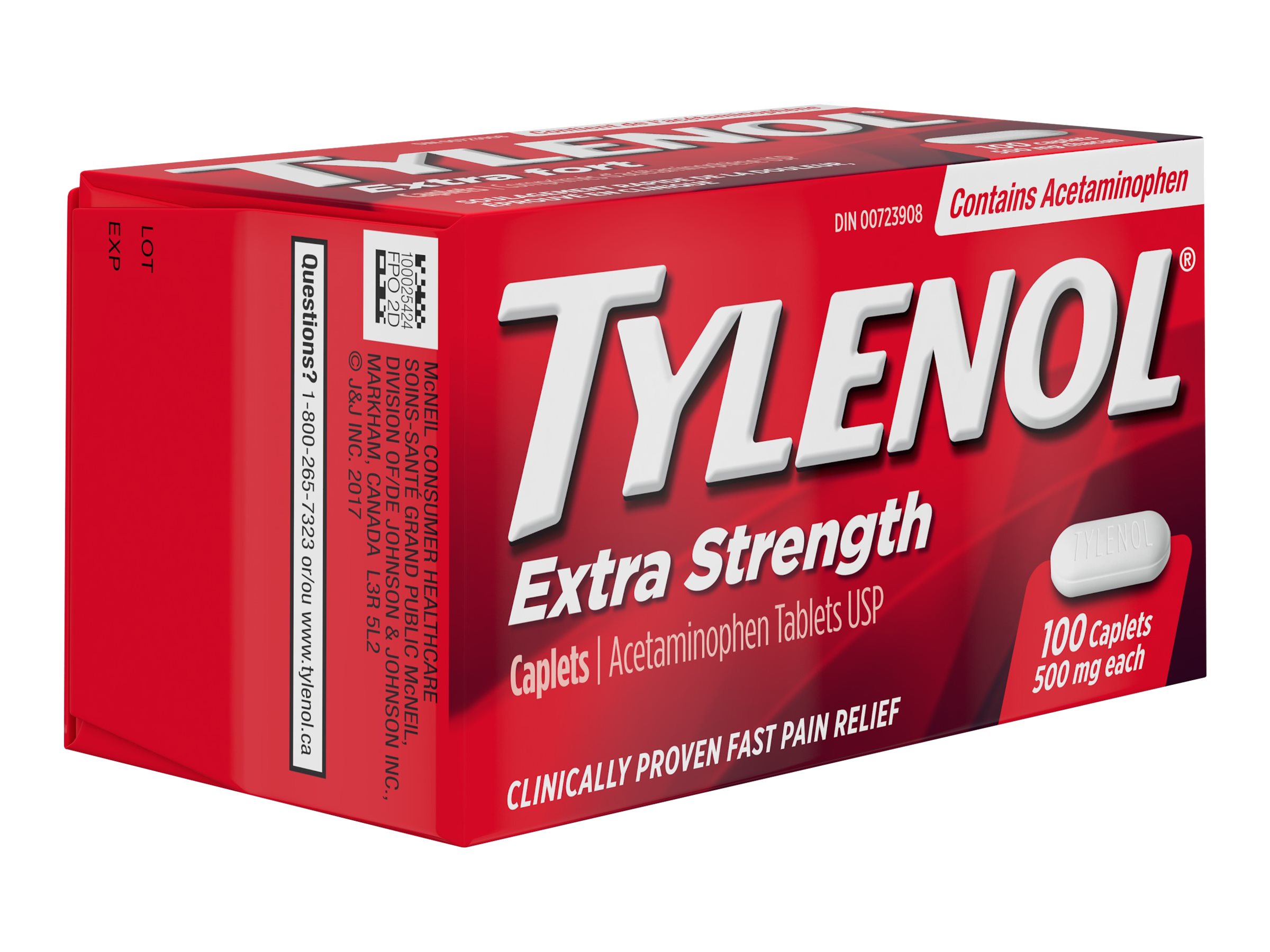 TYLENOL CAPLETS EXSTRENGTH 100'S