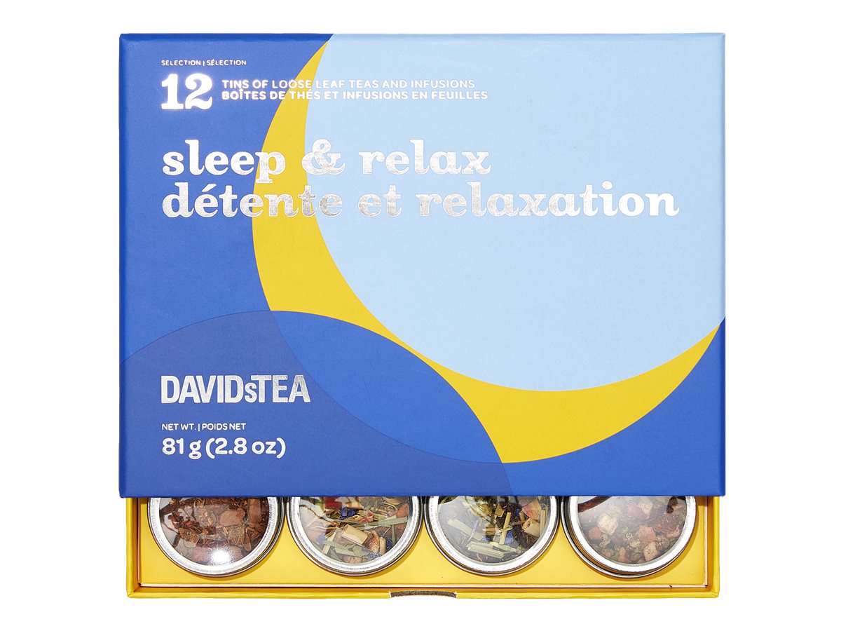 DAVIDsTEA Tea Sampler Sleep and Relax 12 pack