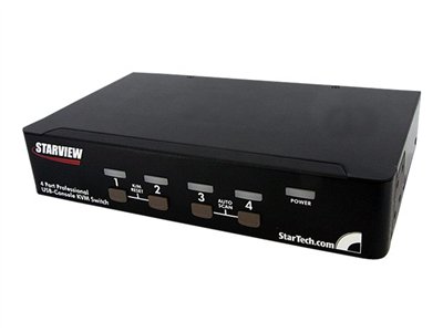 StarTech.com 4 Port USB DisplayPort KVM Switch with Audio