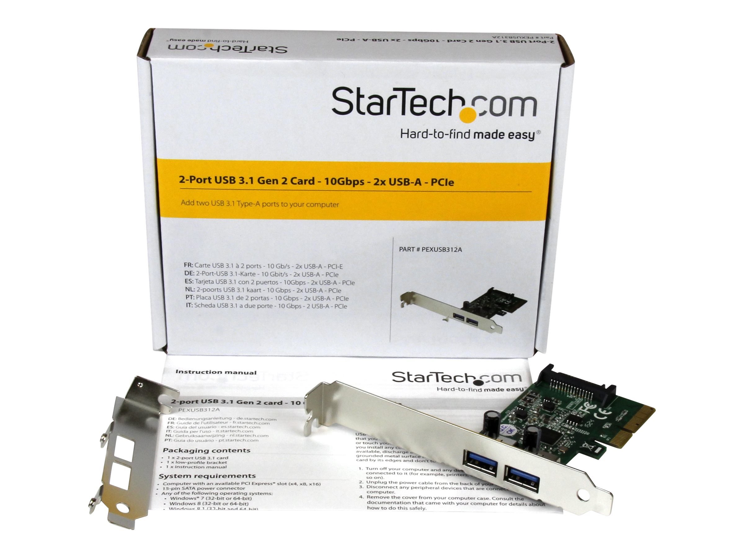 PEXUSB312A3 | STARTECH.COM