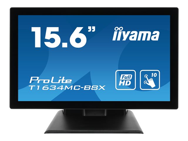 IIYAMA T1634MC-B8X Monitor 39,62cm 15,6Zoll 1080p 10 point touch 405cd/m2 VGA HDMI DP