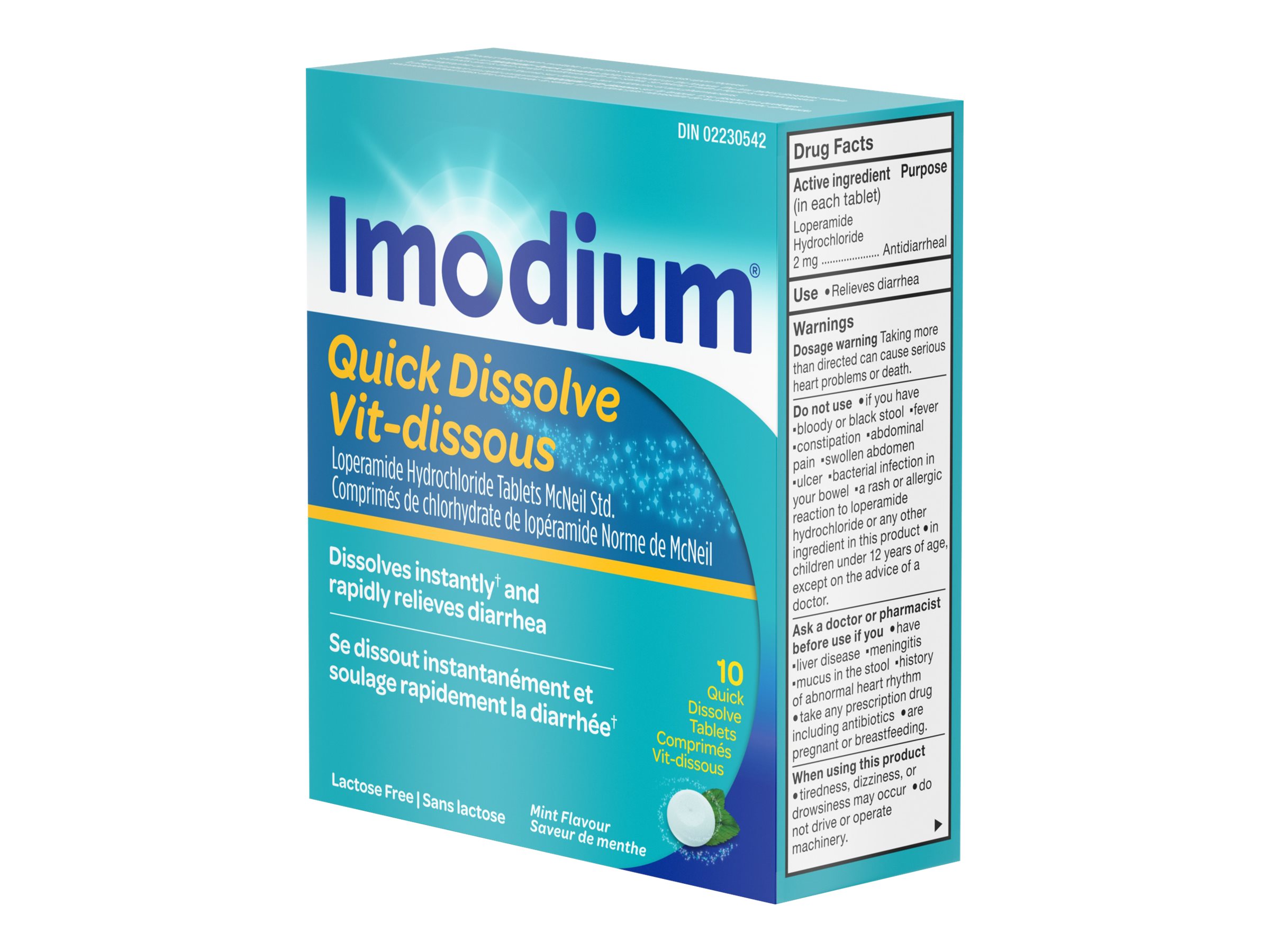 IMODIUM TABLETS QUICK DISSOL 10'S