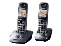 Panasonic KX TG2522GM - Schnurlostelefon mit Anrufbeantworter + Anruferkennung