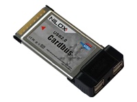 Nilox PCMCIA-4USB - adaptador USB - 4 puertos