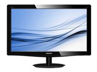 Philips V-line 196V3LSB - &Eacute;cran LCD - TFT - WLED - 18.5" - &eacute;cran large - 1366 x 768 / 60 Hz - 250 cd/m2 - 1000:1 - 10000000:1 (dynamique) - 5 ms - 0.3 mm - DVI-D, VGA - noir - Philips V-line 196V3LSB - &Eacute;cran LCD