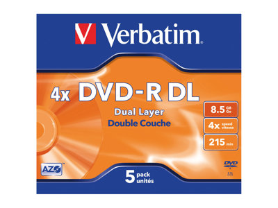 Verbatim - DVD-R DL x 5 - 8.5 GB