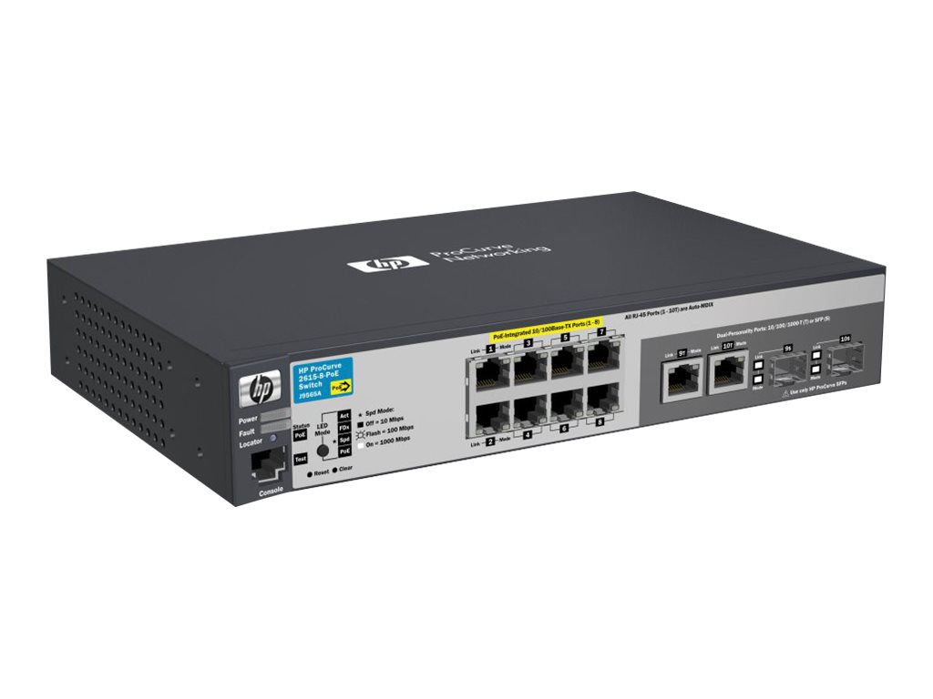 HP J9565A 26158PoE Switch 8 Port Managed PoE Sw... Comms Express