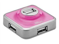 Trust 4 Port USB 2.0 Micro Hub - Concentrateur (hub) - 4 x Hi-Speed USB - Ordinateur de bureau