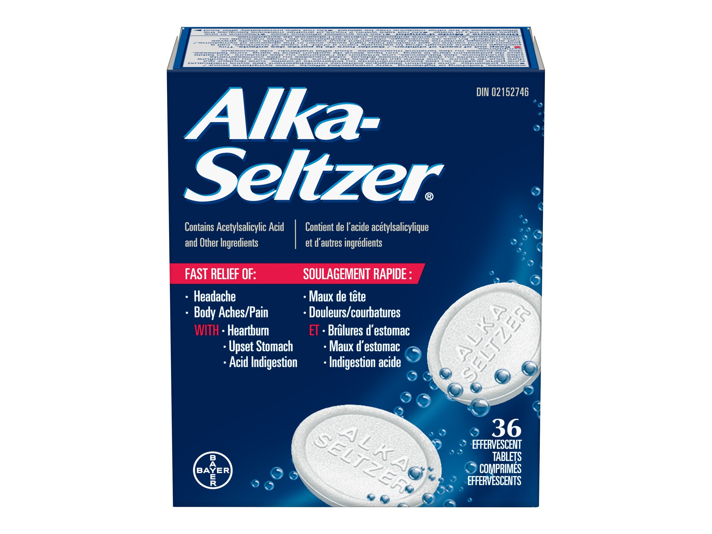 Alka-Seltzer Effervescent Tablets - 36s