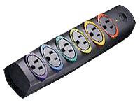 Kensington SmartSockets Basic Strip w/ color-coded sockets