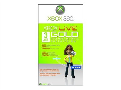 Microsoft Xbox Live Gold Subscription Card