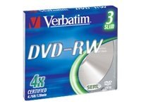 Verbatim DVD-RW x 3 - 4.7 GB - soportes de almacenamiento