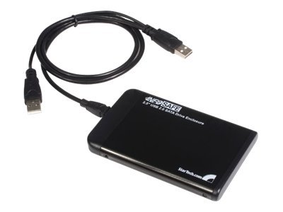 StarTech.com 2.5in Black USB 2.0 External Hard Drive Enclosure for SATA HDD