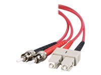2465 Fiber Patch Cord 2 Meter LC//LC Duplex Multimode OM1 62.5//125 Fiber Cable
