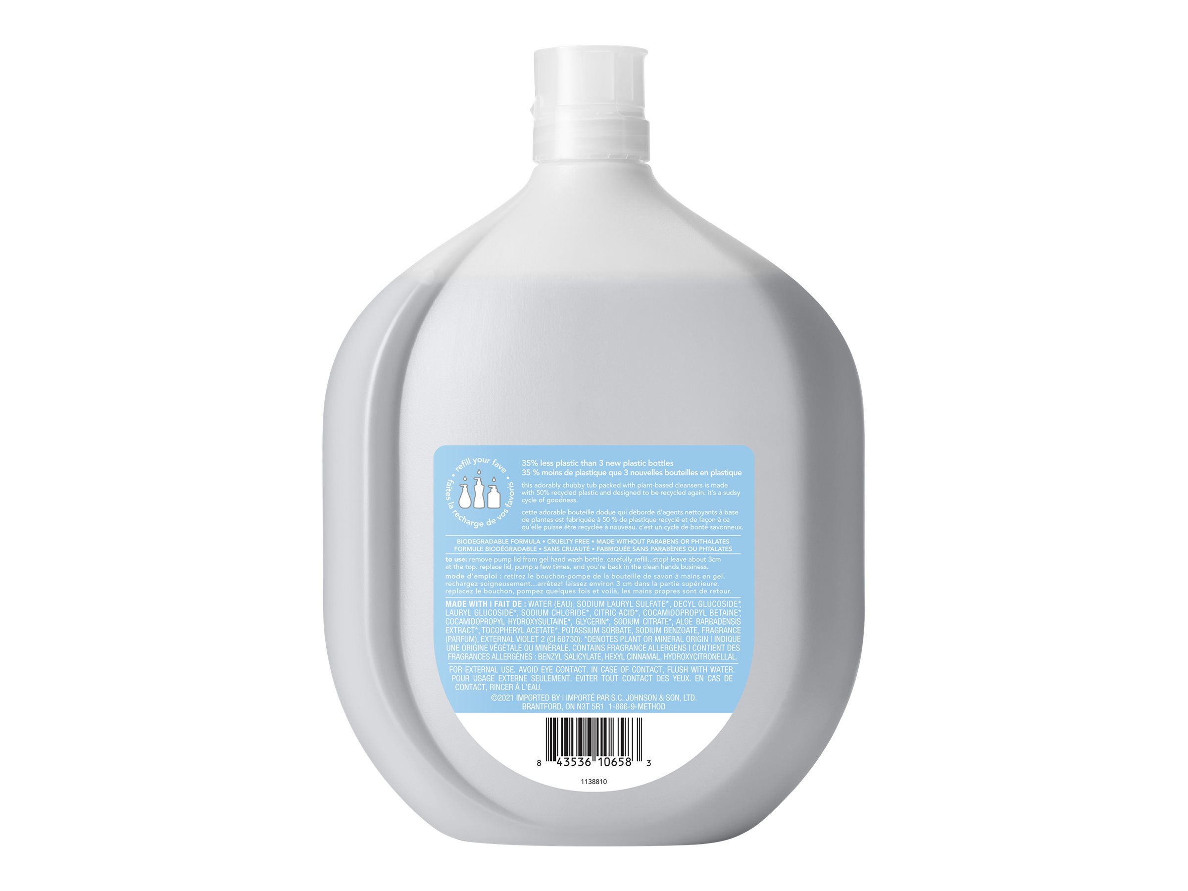 Method Gel Hand Wash Sweet Water 1L