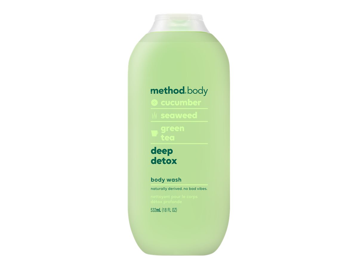 Method Deep Detox Body Wash Cucumber Seaweed Green Tea 532ml London Drugs