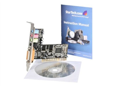 StarTech.com 4 Channel PCI Sound Card with AC97 3D Audio Effects