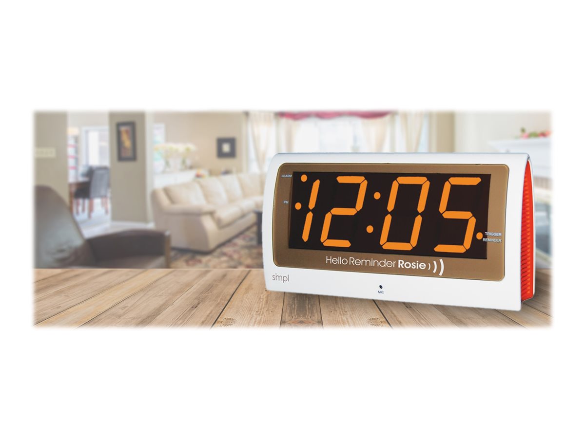 Smpl Reminder Rosie Alarm Clock White 80607 London Drugs