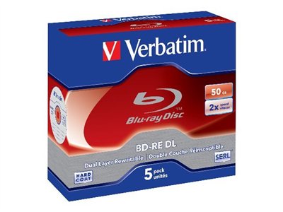 Verbatim BD-RE DL x 5 - 50 GB - soportes de almacenamiento