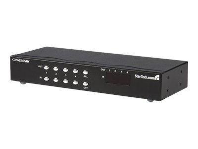 StarTech.com 4x4 VGA Matrix Video Switch Splitter with Audio